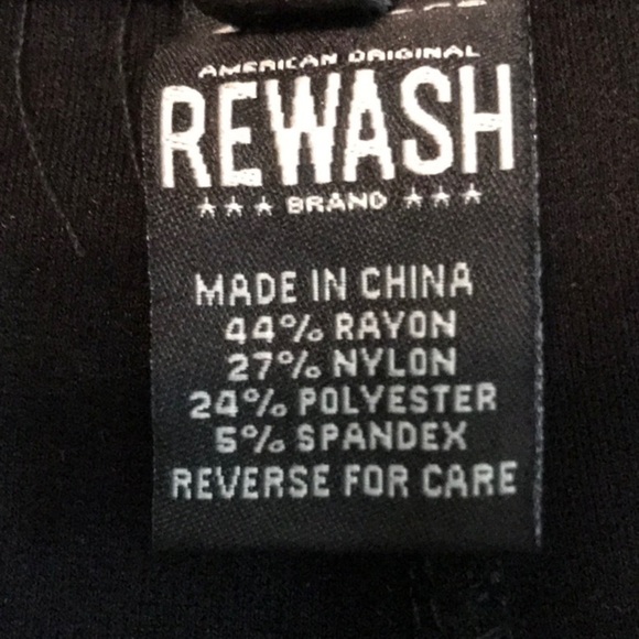 REWASH Juniors Medium Dark Leopard Print Skinny Knit Pants - Picture 9 of 13